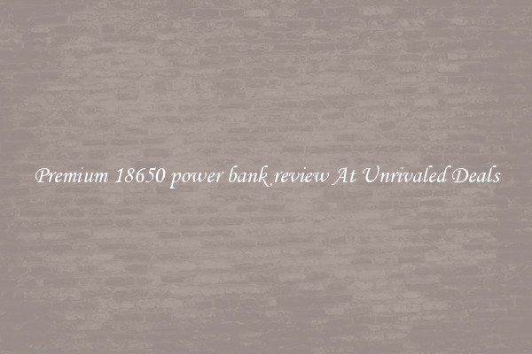 Premium 18650 power bank review At Unrivaled Deals
