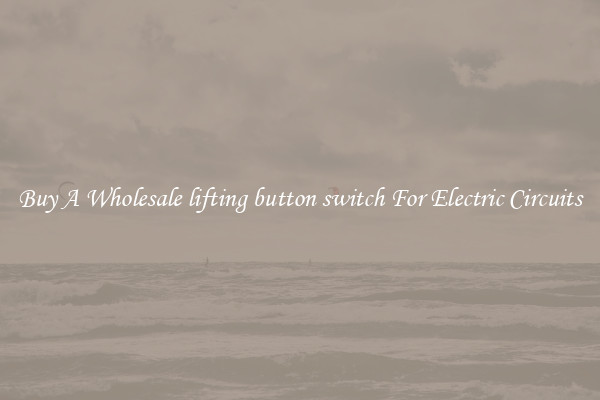 Buy A Wholesale lifting button switch For Electric Circuits