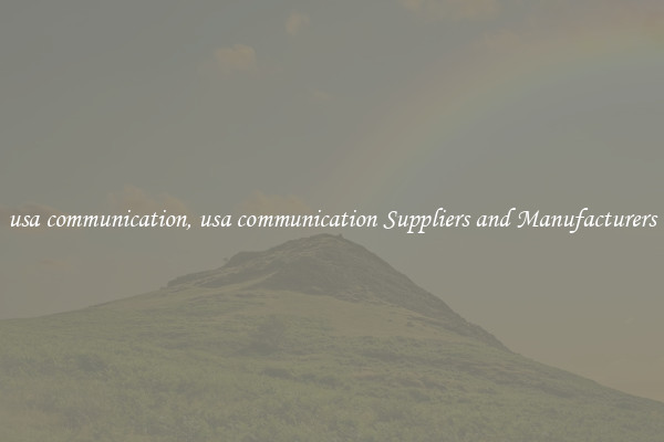 usa communication, usa communication Suppliers and Manufacturers
