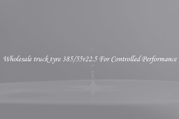 Wholesale truck tyre 385/55r22.5 For Controlled Performance