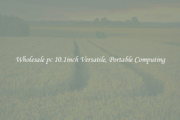 Wholesale pc 10.1inch Versatile, Portable Computing
