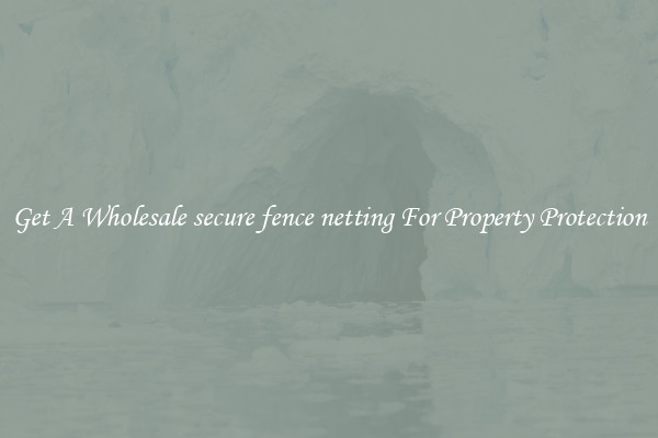 Get A Wholesale secure fence netting For Property Protection