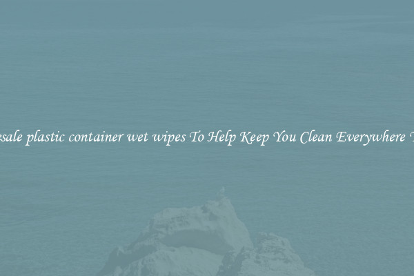 Wholesale plastic container wet wipes To Help Keep You Clean Everywhere You Go