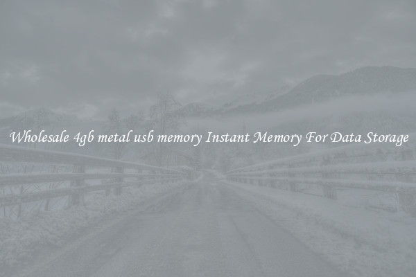 Wholesale 4gb metal usb memory Instant Memory For Data Storage