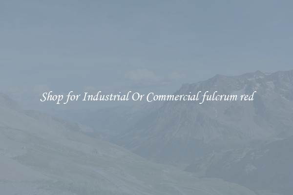 Shop for Industrial Or Commercial fulcrum red