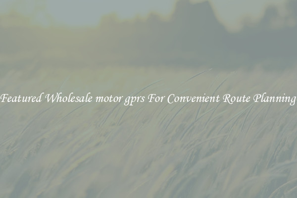 Featured Wholesale motor gprs For Convenient Route Planning 
