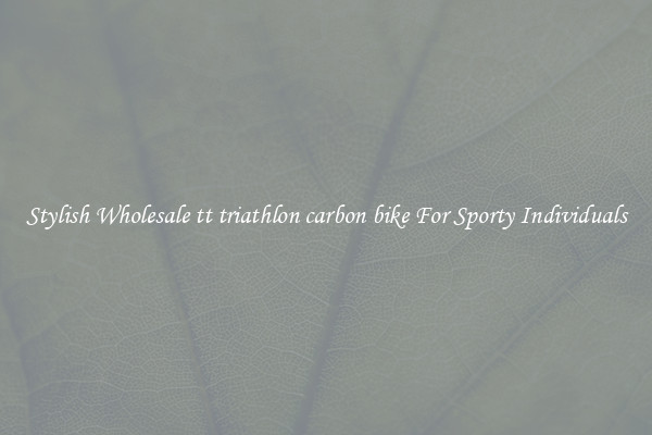Stylish Wholesale tt triathlon carbon bike For Sporty Individuals