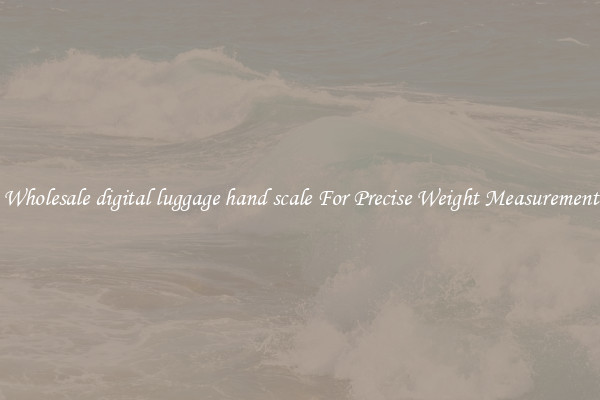 Wholesale digital luggage hand scale For Precise Weight Measurement