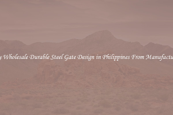 Buy Wholesale Durable Steel Gate Design in Philippines From Manufacturers