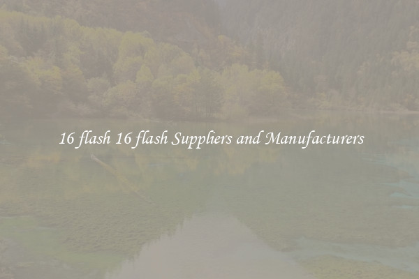 16 flash 16 flash Suppliers and Manufacturers