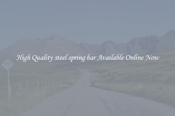 High Quality steel spring bar Available Online Now