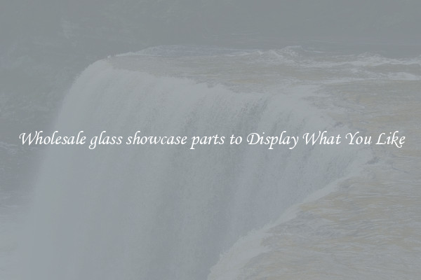 Wholesale glass showcase parts to Display What You Like
